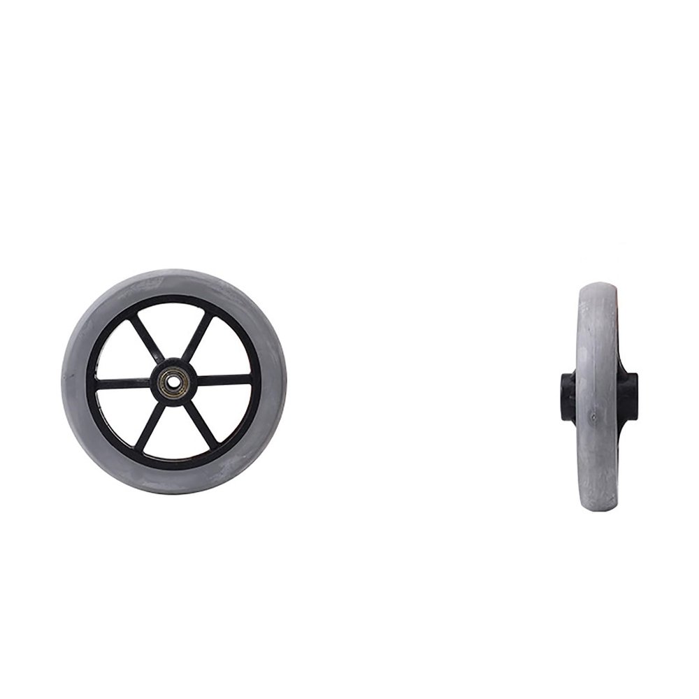 BDBLFLTZ 2-Piece 7-Inch Replacement Walker Wheels with 2 Axles, Gray