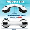 2-Pack Suction Cup Grab Bars for Bathroom and Bathtub view 2