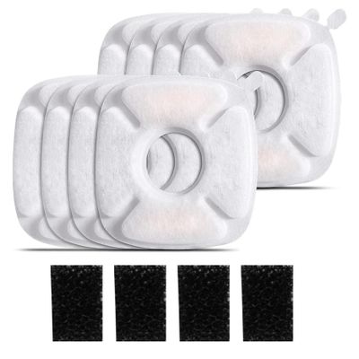 QUAEDE Dog Water Fountain Filters for 135 oz/4 L Pet Fountains