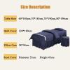 4-Piece Massage Table Sheet Set with Face Rest Hole view 2