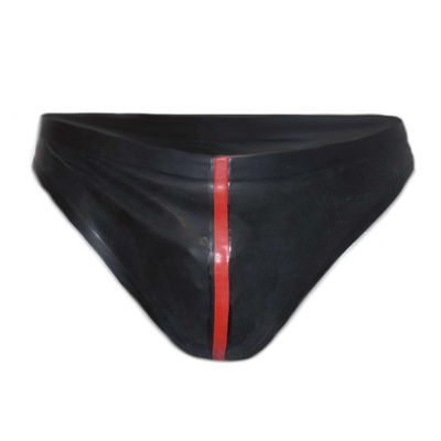 Handmade Latex Men's Thong with Pouch, Size XL