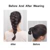 18-Inch Synthetic Fishtail-Braid Ponytail Extension with Claw Clip, Light Brown view 2