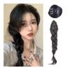 18-Inch Synthetic Fishtail-Braid Ponytail Extension with Claw Clip, Light Brown view 3