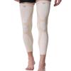 NEOtech Care Leg and Knee Support – Bamboo-Fiber Knit Fabric – Elastic & Breathable – Medium Compression (Beige, 1 Pair, Size S) view 1