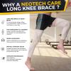 NEOtech Care Leg and Knee Support – Bamboo-Fiber Knit Fabric – Elastic & Breathable – Medium Compression (Beige, 1 Pair, Size S) view 4