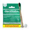 Denttabs Tooth-Cleaning Set – Fluoride-Free Mint Tablets, 125 Count + Ultra-Soft Bamboo Toothbrush view 1
