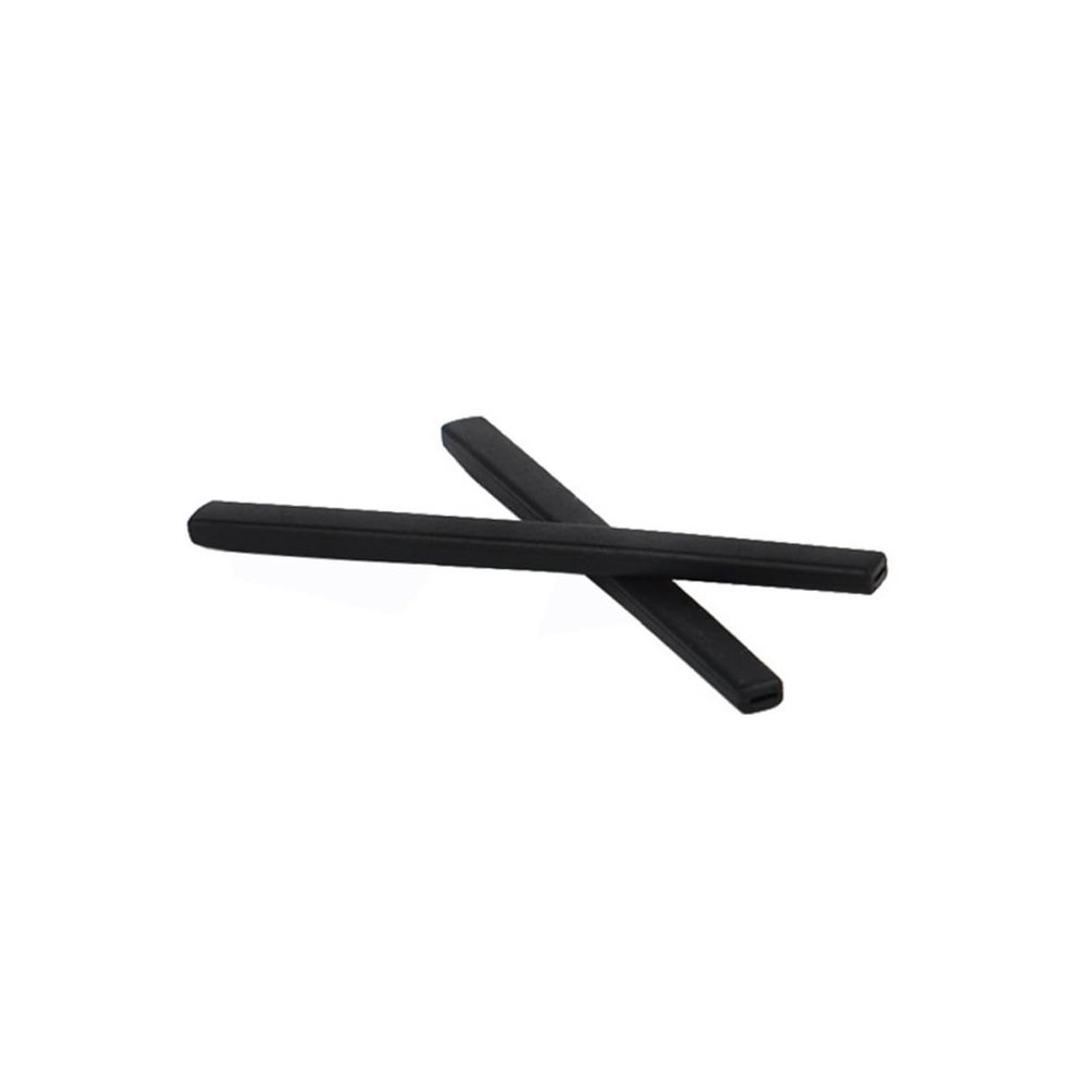 COLLBATH Silicone Eyeglass Temple Covers, 5 Pairs, Black, for Thin Temples