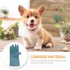 COLLBATH Pet Training Gloves, Green, 1 Pair, Cowhide view 4