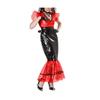 YGZHANYUOKU Transparent Black PVC Dress, Patchwork Gothic Bodycon Dress, Deep V-Neck Ruffle Dress, Privacy Party, Customizable, Pink, 4XL view 3
