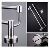 Wall-Mounted Towel Rack Bars, Double-Bar Towel Holder in Multiple Sizes, Stainless Steel Towel Rack with Polished Surface for Bathroom and Kitchen, Round Towel Rack (Size: 90 view 4