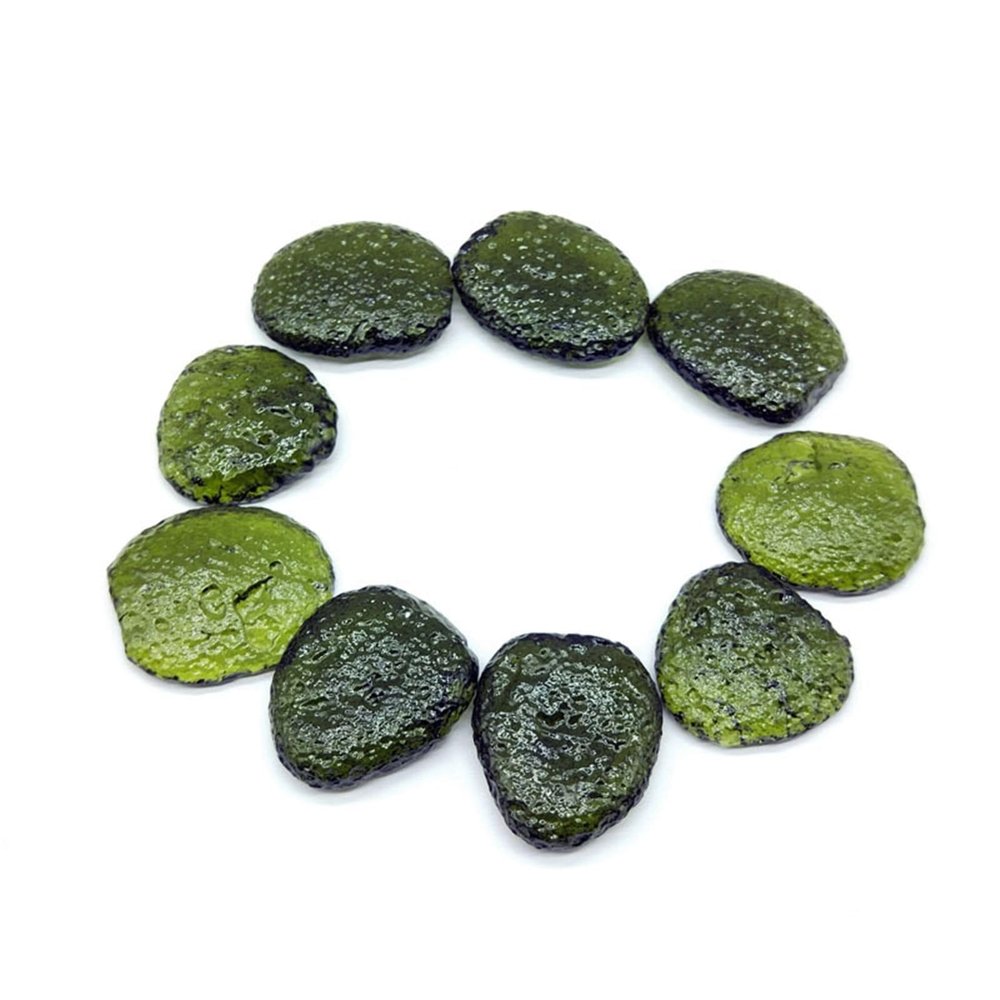 Genuine Raw Moldavite Stone, 1 Pc, Green Czech Meteorite Impact Glass, Rough Energy Crystal, Moldavite Jewelry (9–11 g)