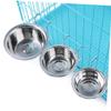 Hanging Stainless Steel Dog Bowls for Crates, 2-Piece Set, Silver view 3