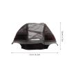 FRCOLOR U-Shaped Lace Wig Cap with Double-Sided Velvet and Adjustable Straps, Breathable and Comfortable, Brown view 2