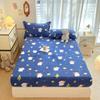 Thick Warm Milk Velvet Fitted Sheet, Cartoon-Printed Fleece Mattress Cover, 360-Degree Wrap, xiaogouchayuan, 120 x 200 x 25 cm, 1 Count view 2
