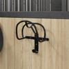 Homgoday Black Wall-Mounted Iron Bridle Hanger view 1