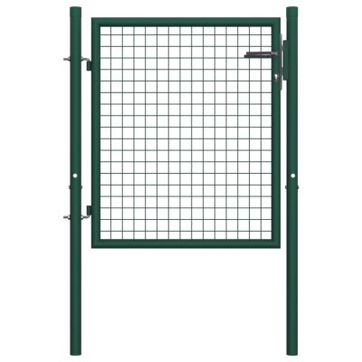 Homgoday Steel Garden Gate 100 x 75 cm, Green