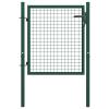 Homgoday Steel Garden Gate 100 x 75 cm, Green view 1