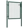 Homgoday Steel Garden Gate 100 x 75 cm, Green view 2