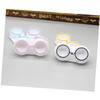 15-Pack Double Contact Lens Cases, Transparent PP Storage view 2