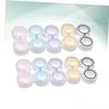 15-Pack Double Contact Lens Cases, Transparent PP Storage view 4