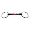 KXWDKJ Horse Bit, Black Steel Ring, Double-Jointed Copper Mouthpiece with Elliptical Links, for Training and Riding (Black, 10.5 cm) view 1