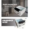 XCSCUK Acrylic Foot Spa with Massage and Auto Drain view 2