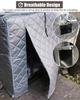 Dog Crate Cover for Indoor and Outdoor Use with Roll-Up Door and Window, Breathable Privacy Cover, Insulating and Light-Blocking view 3