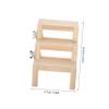 BESPORTBLE Climbing Ladder for Parrot Cages, Wooden Bird Ladder with Rest Platform, Toys, and Z-Shaped Design view 2