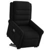 vidaXL Power Lift Recliner Black Fabric view 1