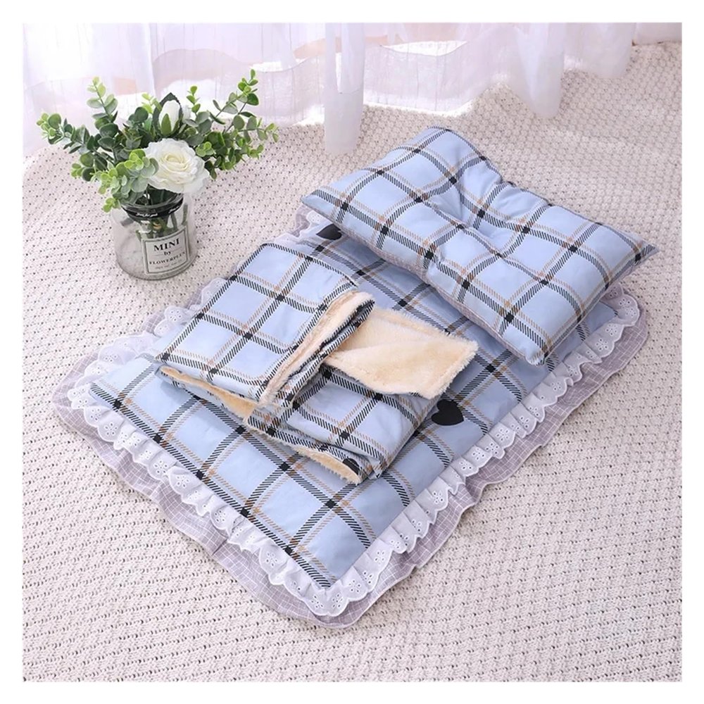 Pengchang Ses Cat Bed with Cushion, 3-Piece Princess Nest, M 60 x 40 cm