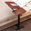Adjustable Pneumatic Rolling Overbed Table with Tilting Top view 2