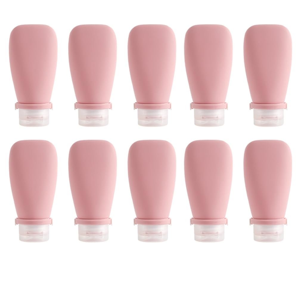 Muuoeou Pink 90 ml Silicone Refillable Squeeze Bottle
