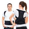 SdaryWare Posture Corrector for Women, Men and Children, Double-Layer Breathable Back Support, Adjustable Waist Support, Lumbar Belt, Back Stretcher for Pain Relief in (Black-L) view 3