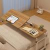 Height-Adjustable Overbed Desk with Tilting Tabletop and Locking Casters view 1