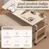 Height-Adjustable Overbed Desk with Tilting Tabletop and Locking Casters view 3