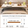 Height-Adjustable Overbed Desk with Tilting Tabletop and Locking Casters view 4