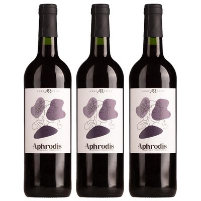 La Cave de l'Abbé Rous Aphrodis Banyuls Traditionnel AOP Sweet Red Wine, France, with FeinWert E-Book (3 x 0.75 L)
