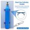 HWDNQGH Oxygen Cylinder Storage Rack, Wall Mount for Steel Cylinders, 2-Pack with Screws and Safety Chain for 40-Liter Cylinders view 3