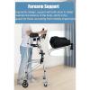 Upright Rollator Walker with Brakes, Seat, and Height Adjustment view 2