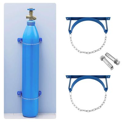 HWDNQGH Oxygen Cylinder Holder, Wall-Mounted Gas Tank Rack
