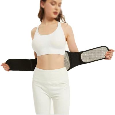 Double-Compression Self-Warming Lumbar Support Belt with Magnetic Heat Therapy, Black, XL