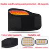 Double-Compression Self-Warming Lumbar Support Belt with Magnetic Heat Therapy, Black, XL view 3