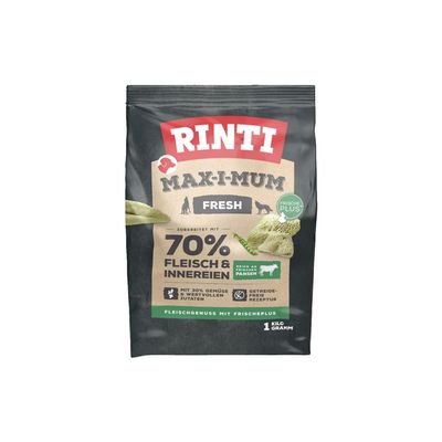 RINTI Max-i-Mum Dry Food for Adult Dogs, 70% Meat & Offal, Grain-Free, Tripe, 7 x 1 kg