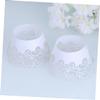 OFFSCH 60 White Paper Muffin Cups with Cutout Pattern view 3