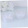 OFFSCH 60 White Paper Muffin Cups with Cutout Pattern view 4