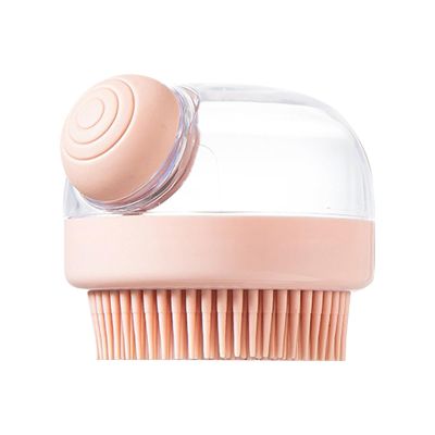 Dog Bath Brush with Shampoo Dispenser and Massage