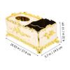 White Rectangular Acrylic Tissue Box Cover for Home view 2