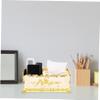 White Rectangular Acrylic Tissue Box Cover for Home view 3