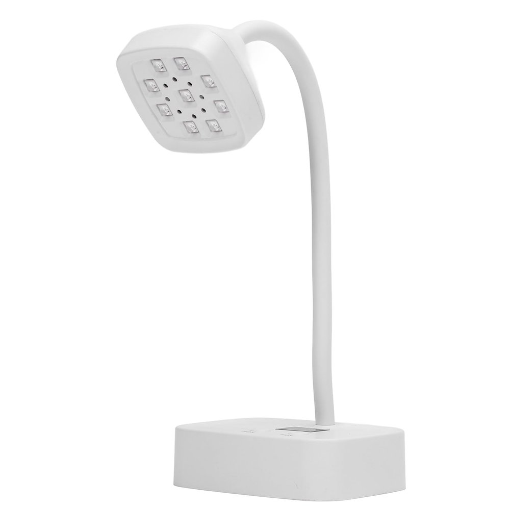 27W Rechargeable UV LED Gel Nail Lamp with 360° Adjustable Gooseneck