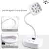 27W Rechargeable UV LED Gel Nail Lamp with 360° Adjustable Gooseneck view 2